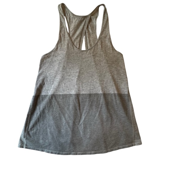 lululemon athletica Tops - Lululemon Crossover vented Back Gray color block Women's Tank Top 4
